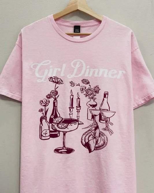 Girls Dinner Oversized Tee