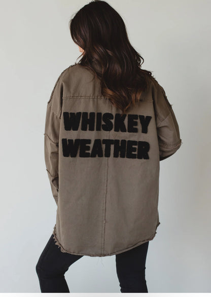 Whiskey Weather Shacket